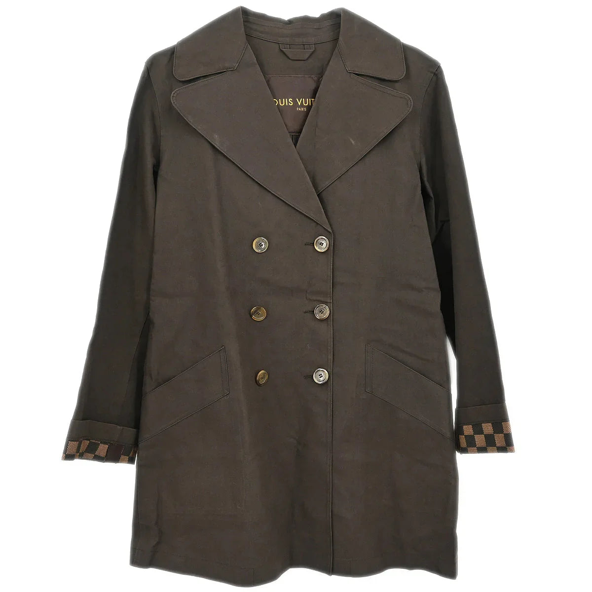 Louis Vuitton Double Breasted Coat Brown #36