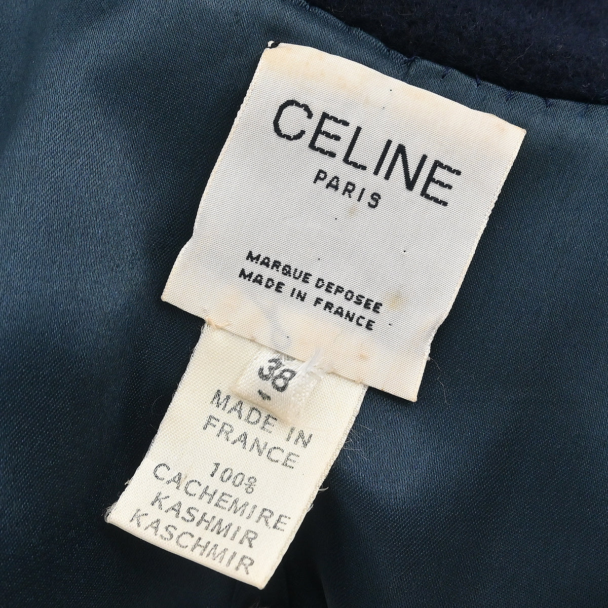Celine Double Breasted Coat Navy #38