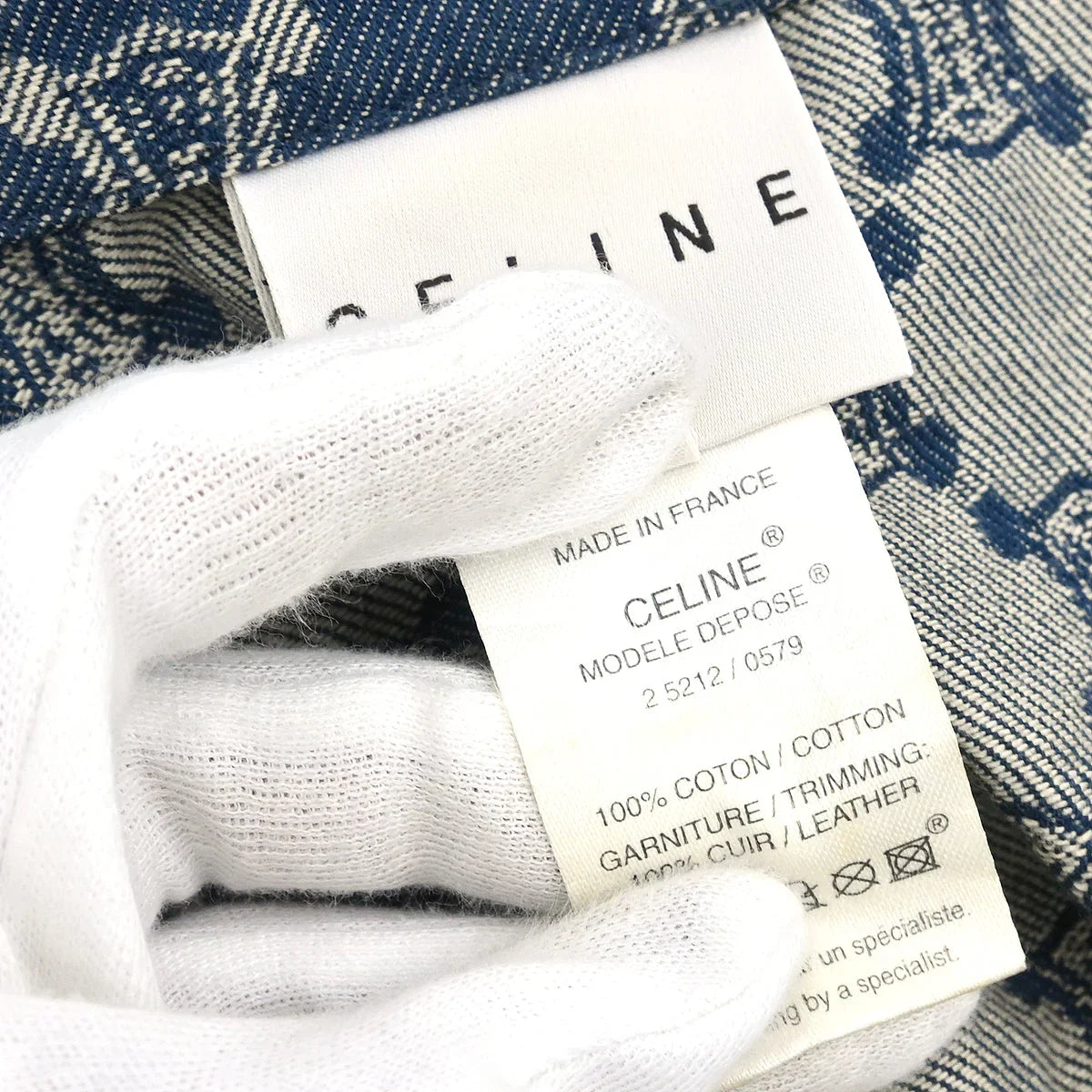 Celine Double Breasted Jacket Denim Macadam Indigo #42