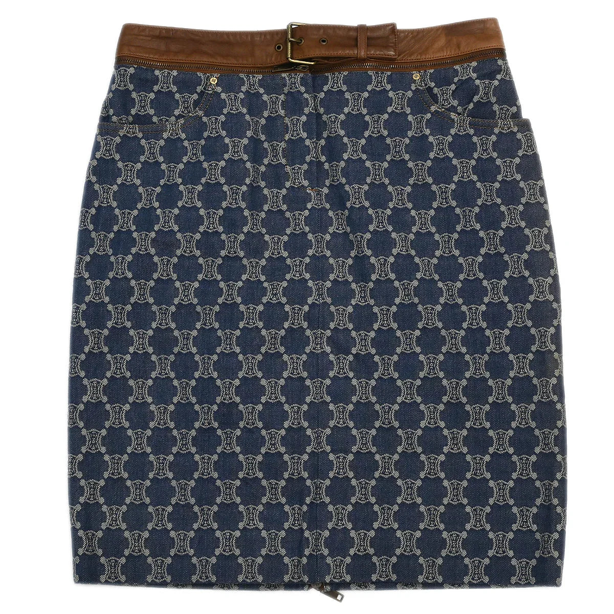 Celine Skirt Macadam Denim Blue #42