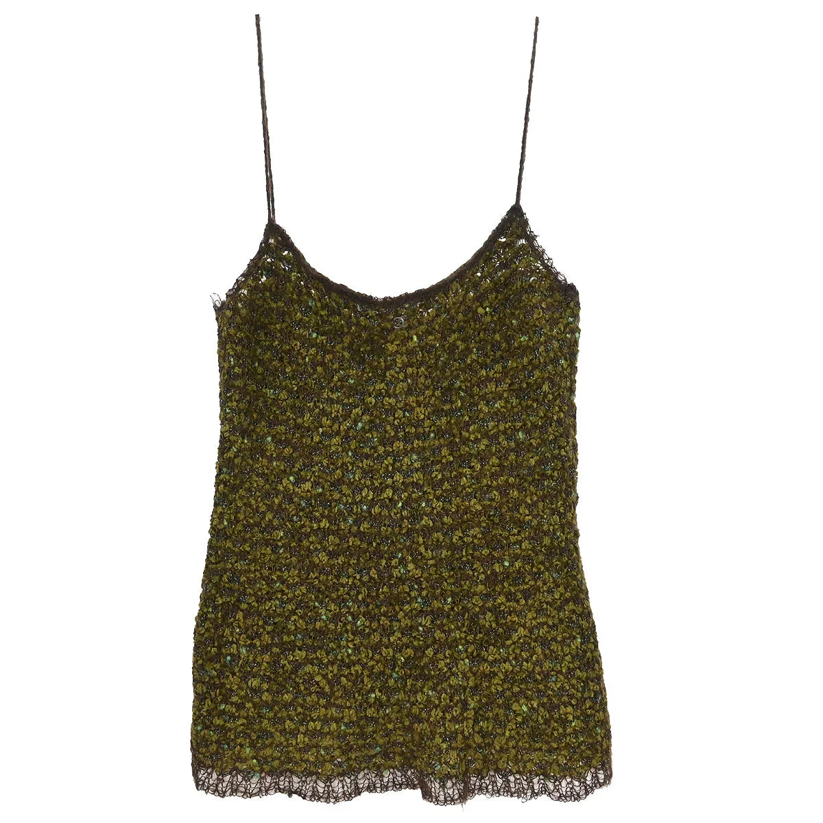 Chanel 1998 Sleeveless Top Camisole Brown #42