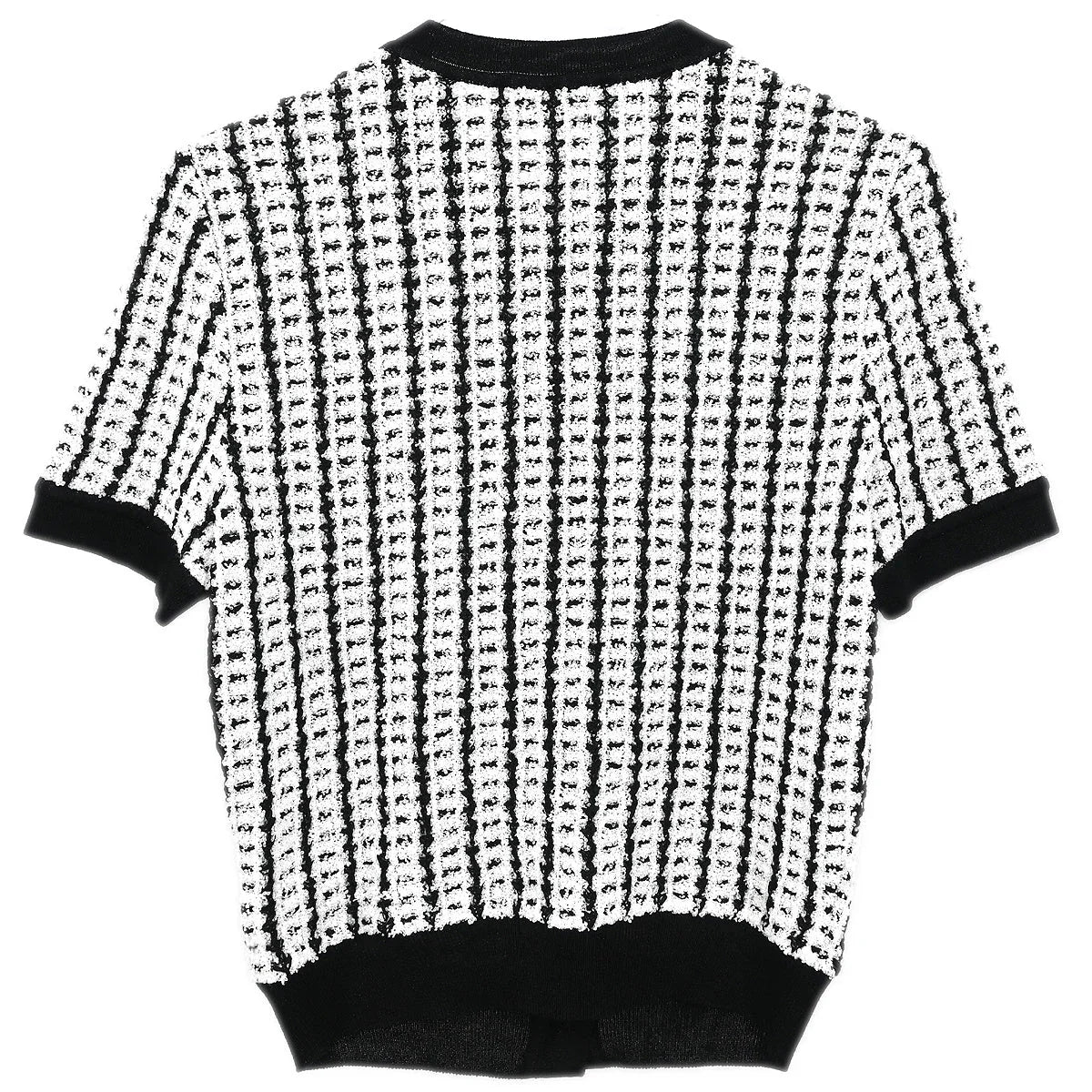 Chanel 1997 Short Sleeve Sweater Top White #38