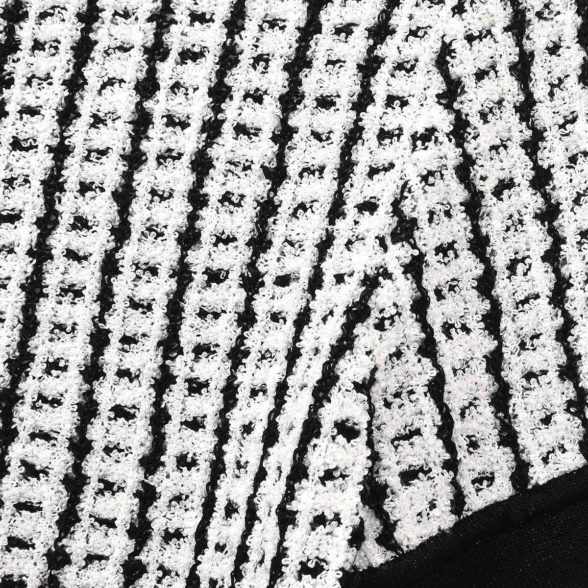 Chanel 1997 Short Sleeve Sweater Top White #38