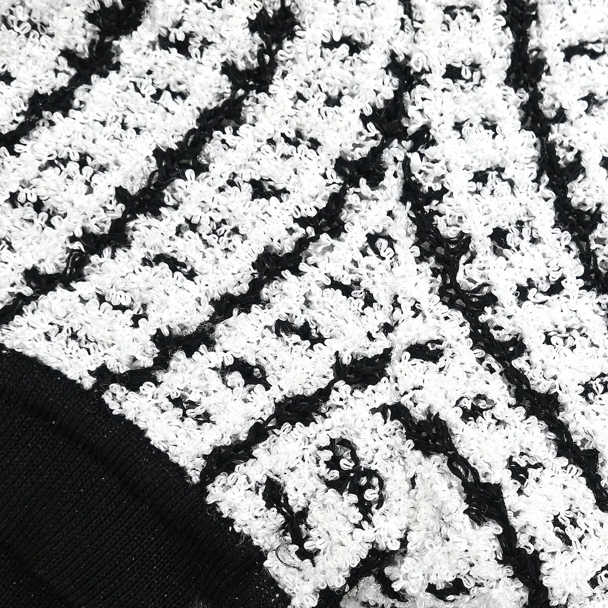 Chanel 1997 Short Sleeve Sweater Top White #38