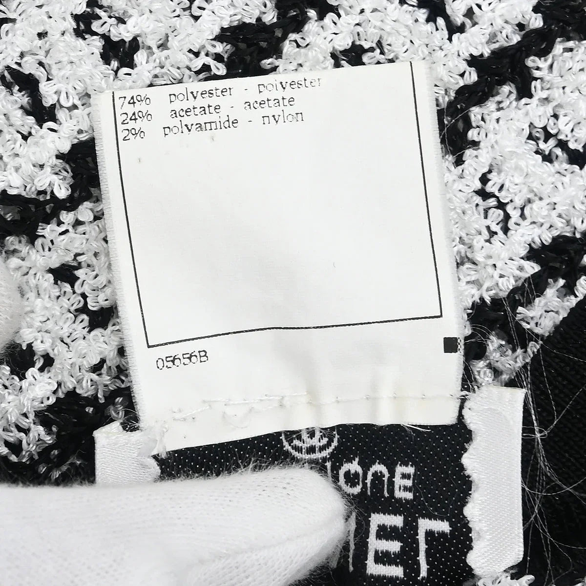 Chanel 1997 Short Sleeve Sweater Top White #38