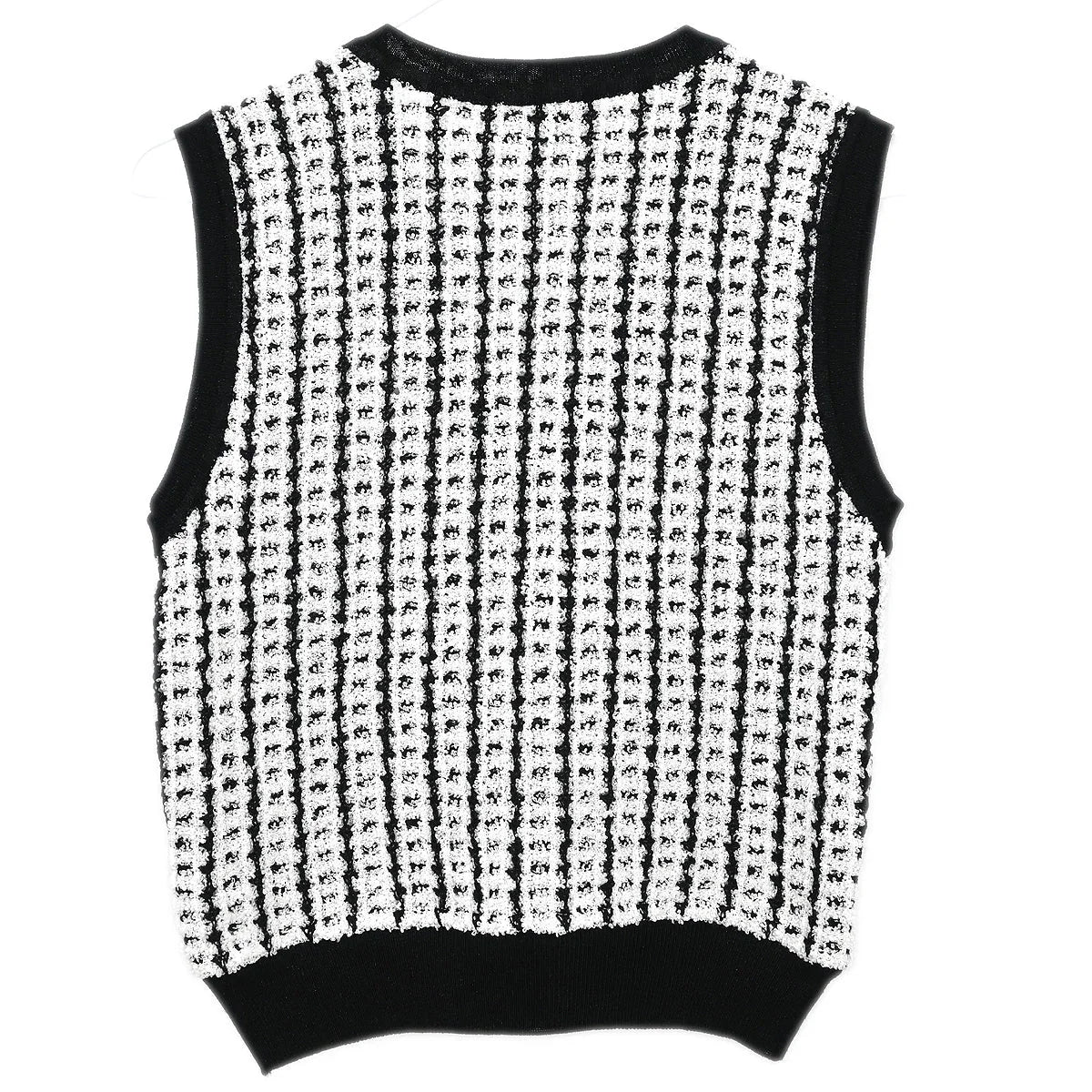 Chanel 1997 Sleeveless Vest Sweater Top White #38