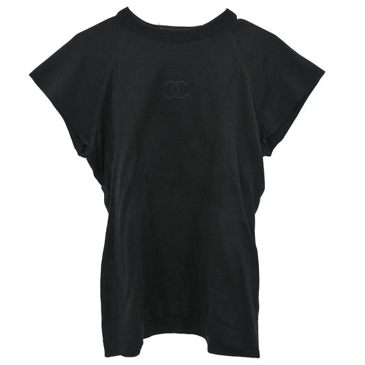 Chanel Short Sleeve T-shirt Top Black #40