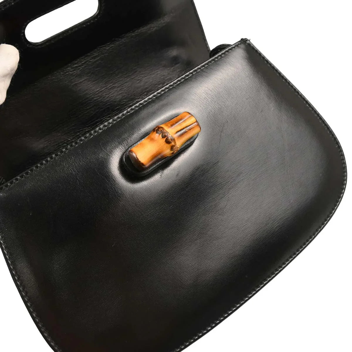 Gucci 1970-1990s Bamboo 2way Shoulder Handbag