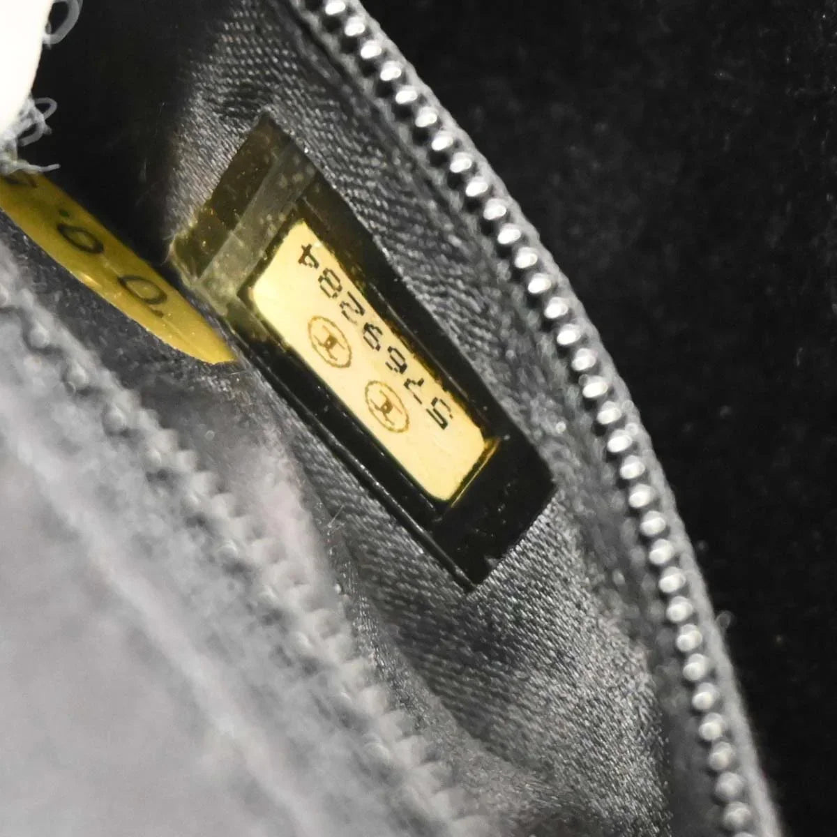 Chanel Black Satin Shoulder Bag