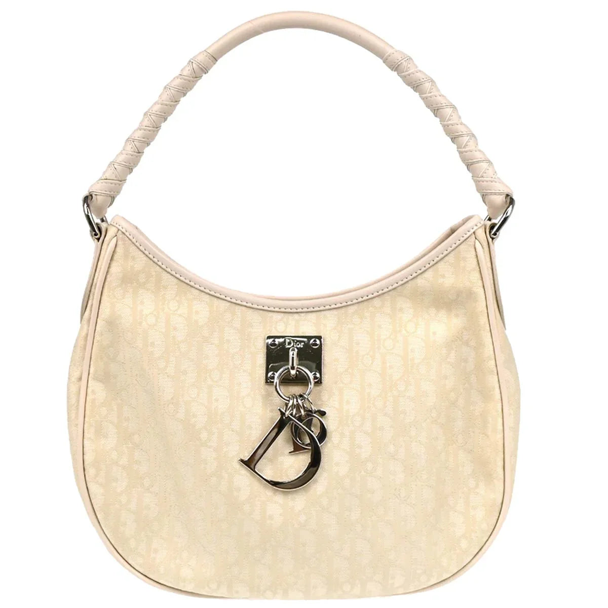 Christian Dior White Lovely Trotter Handbag