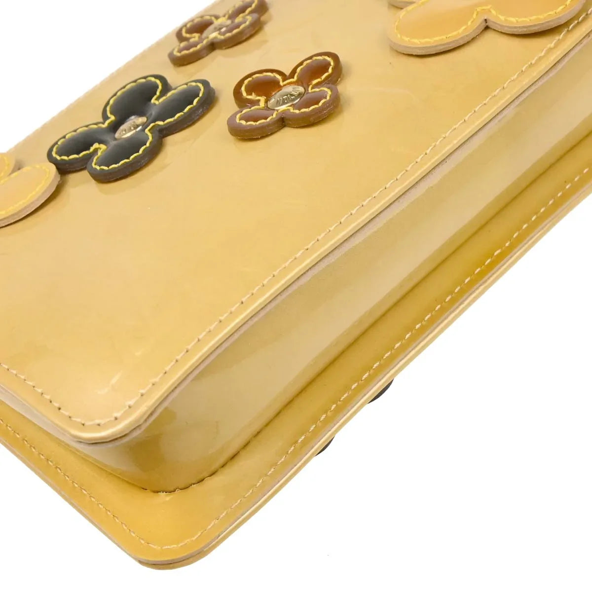 Louis Vuitton 2002 Beige Vernis Flower Lexington Handbag M92246