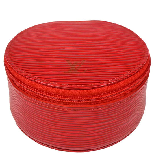 Louis Vuitton Red Epi Ecrin Bijou 10 Jewelry Case Pouch M48217