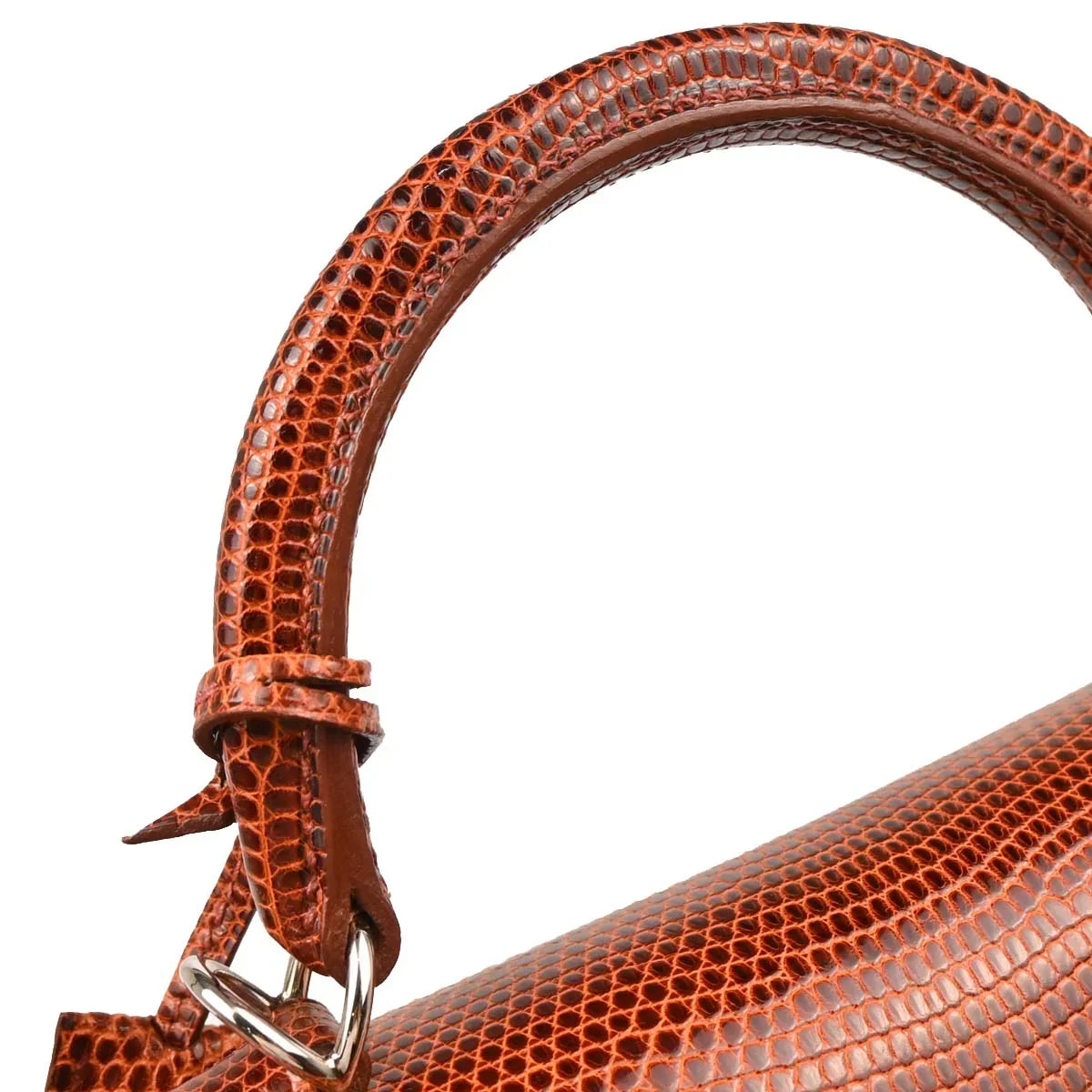 Hermes * Etrusque Lizard Kelly 25 Sellier 2way Shoulder Handbag