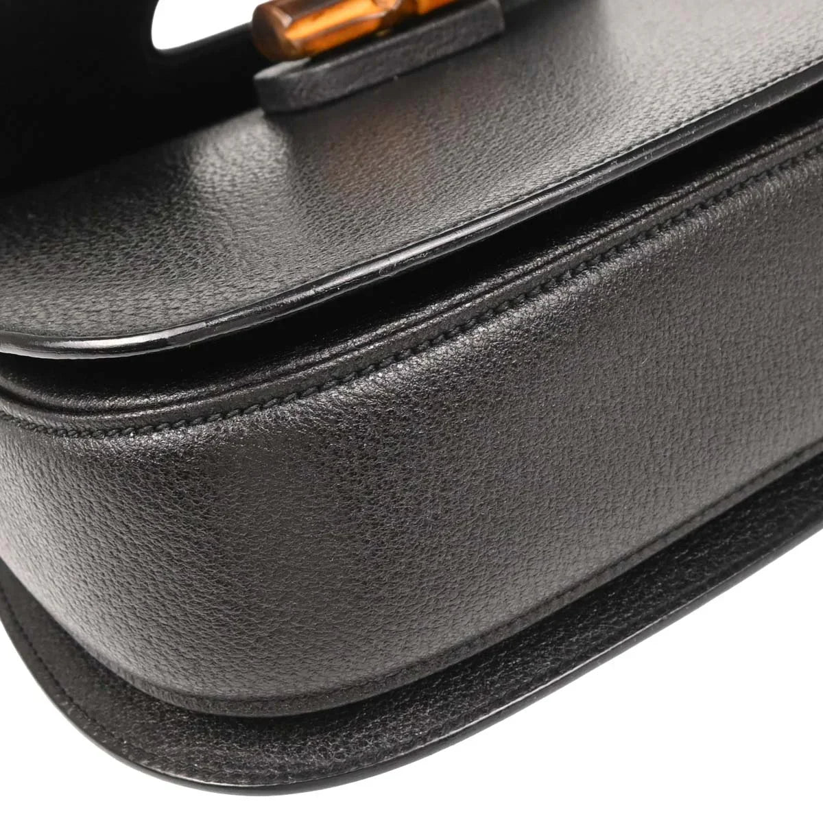 Gucci Black Bamboo 2way Shoulder Handbag