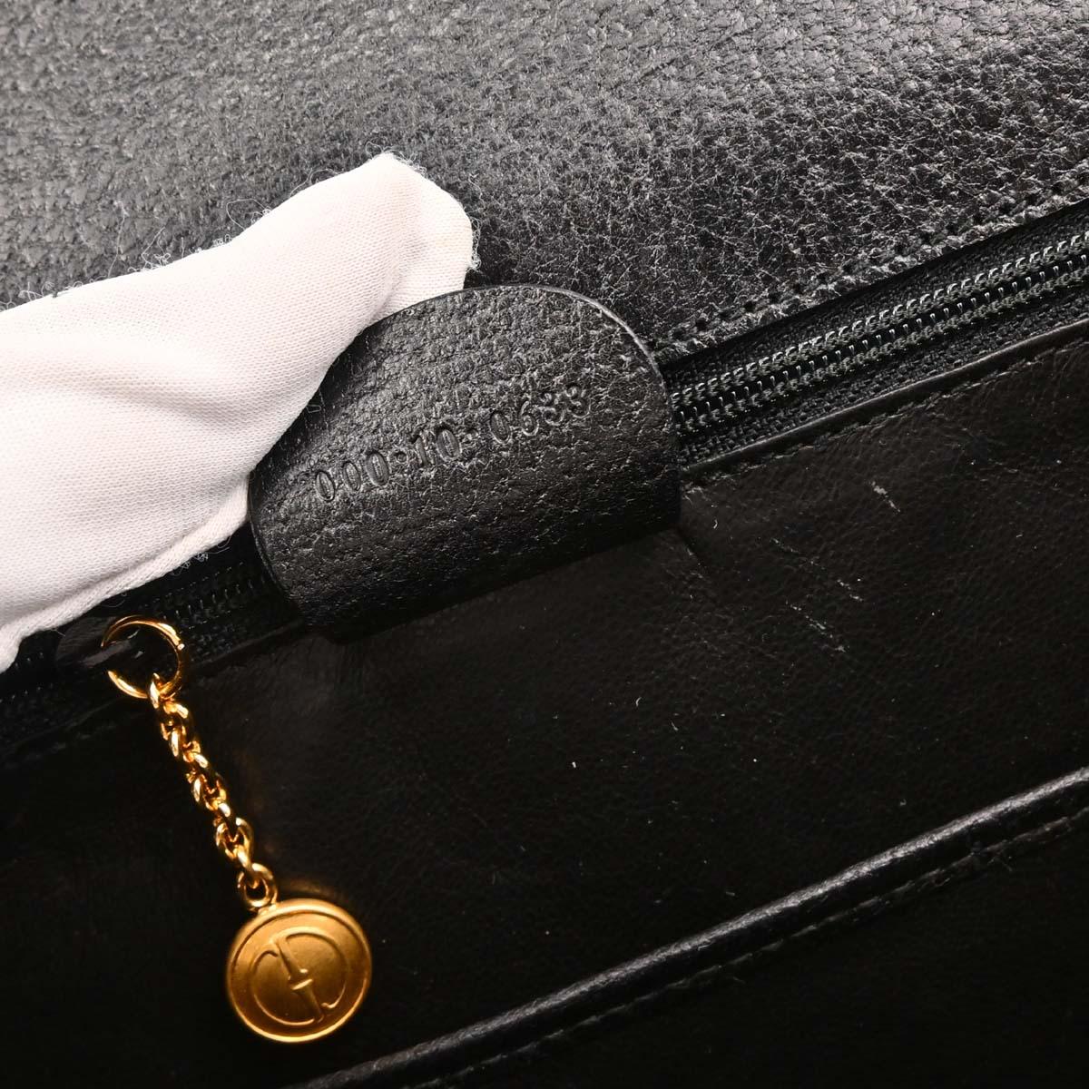 Gucci Black Bamboo 2way Shoulder Handbag
