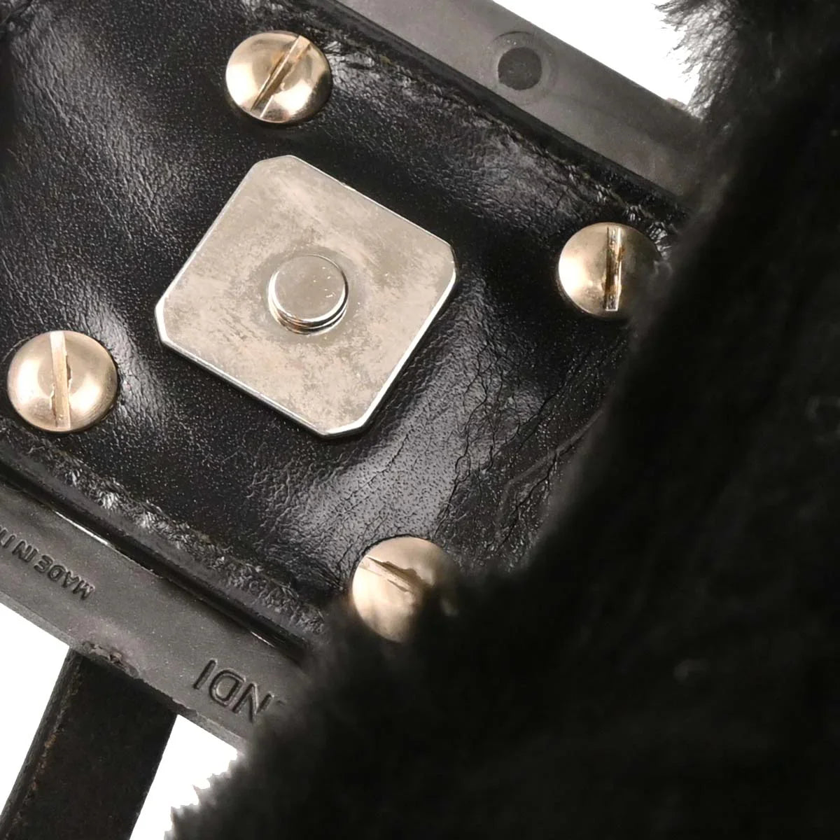 Fendi 1990-2000s Black Fur Mini Handbag