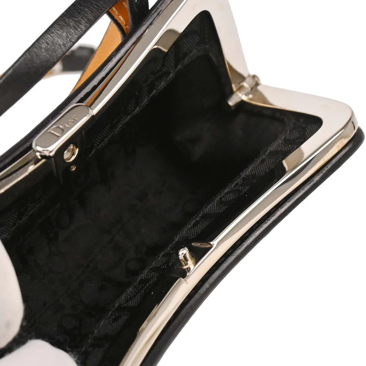 Christian Dior Black Leather Bondage Bum Bag #85
