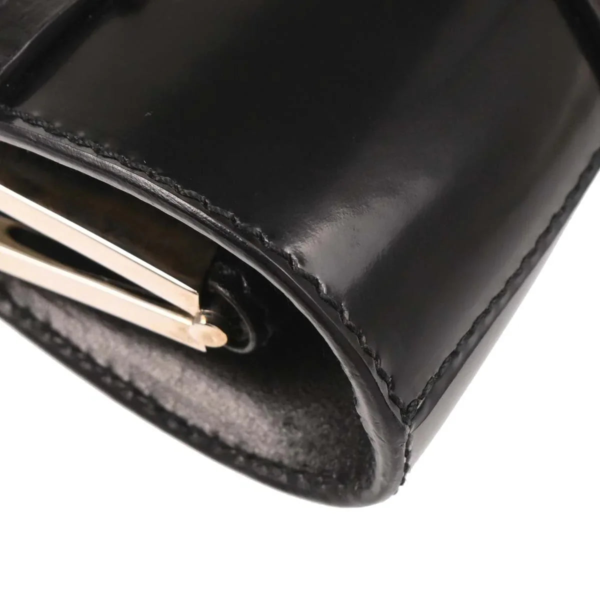 Christian Dior Black Leather Bondage Bum Bag #85