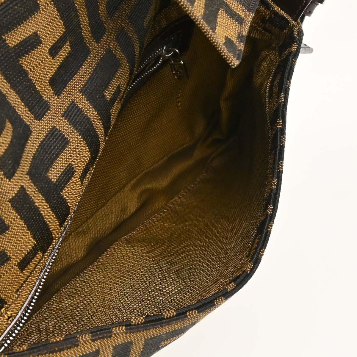 Fendi Brown Zucca Baguette Handbag