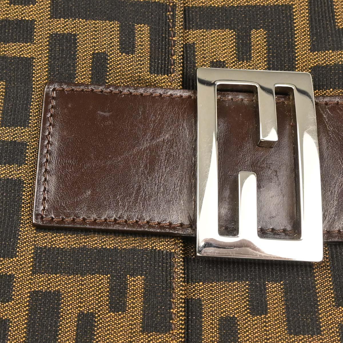 Fendi Brown Zucca Baguette Handbag