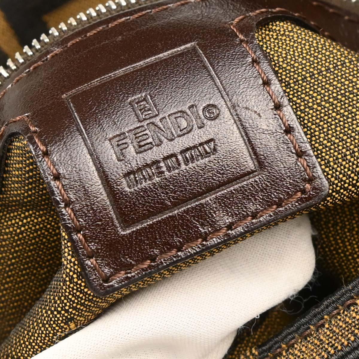 Fendi Brown Zucca Baguette Handbag