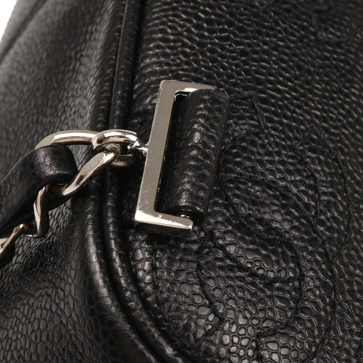 Chanel 1996-1997 Black Caviar Triple CC Backpack