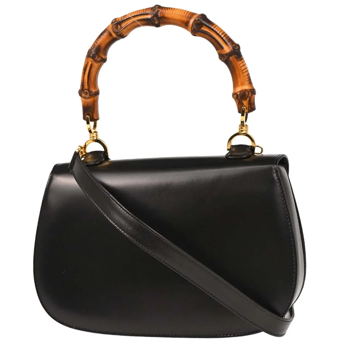 Gucci 1970-1990s Bamboo 2way Shoulder Handbag