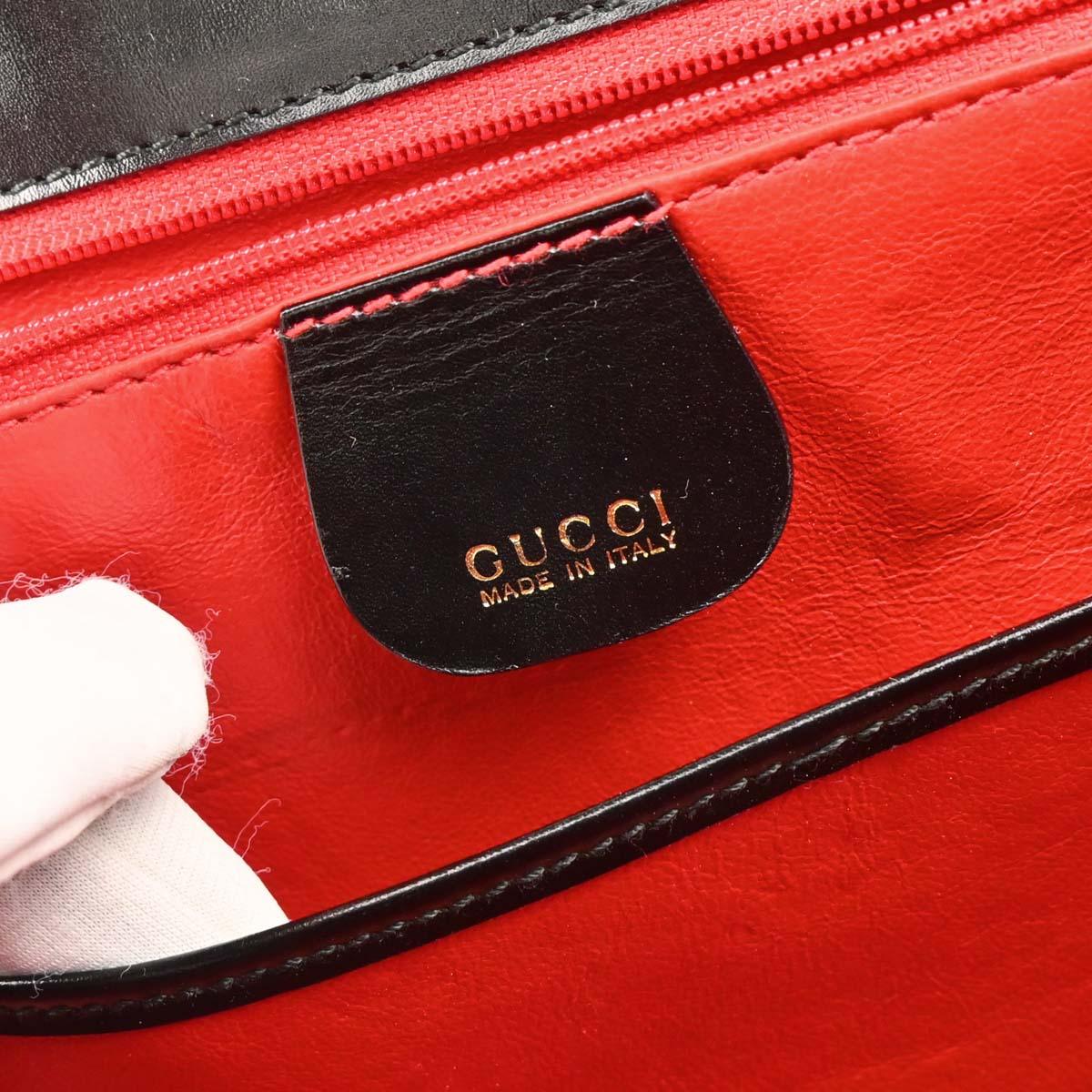 Gucci 1970-1990s Bamboo 2way Shoulder Handbag