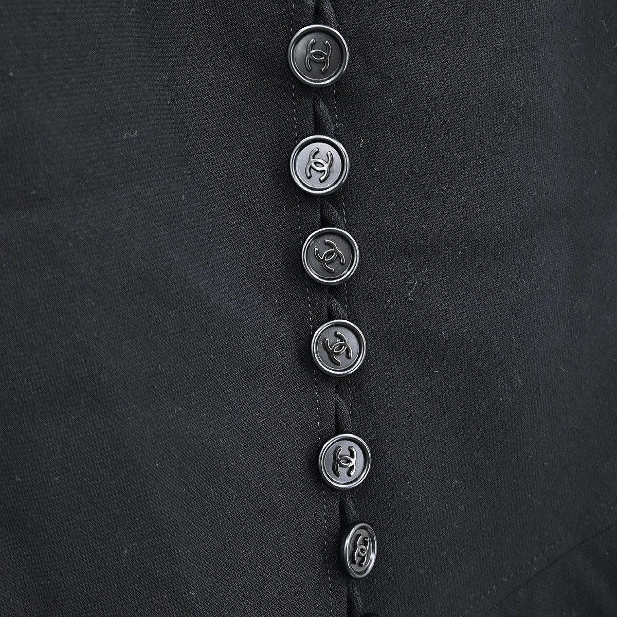 Chanel 1997 Short Sleeve Dress Black #38