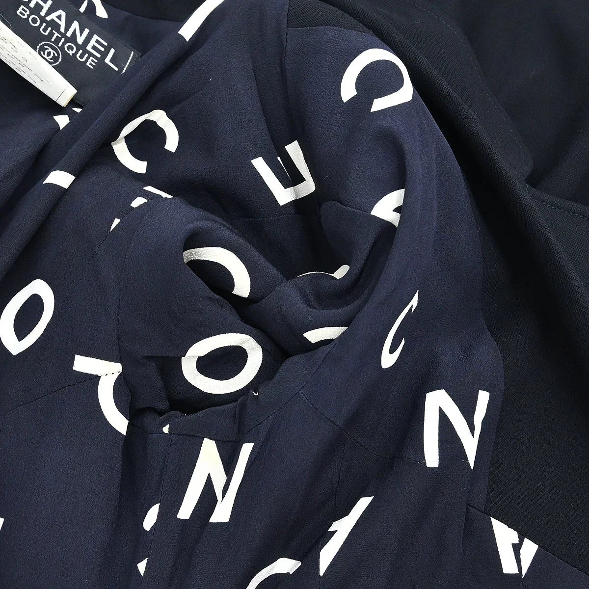 Chanel 1997 Short Sleeve Dress Black #38