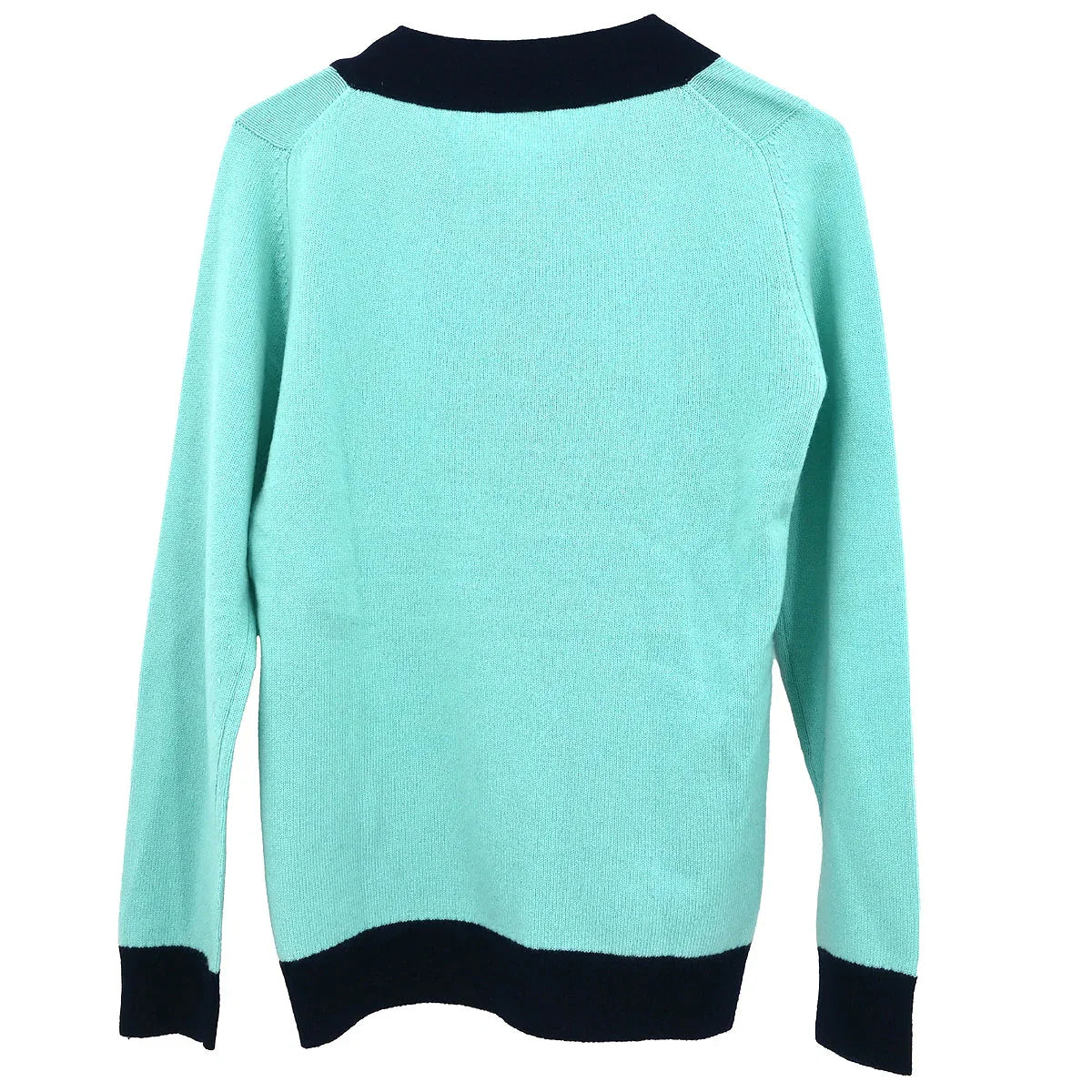 Chanel 1997 Sweater Knit Top Light Blue #40