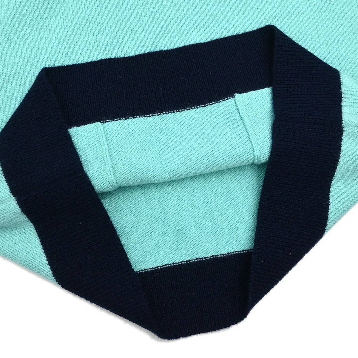 Chanel 1997 Sweater Knit Top Light Blue #40