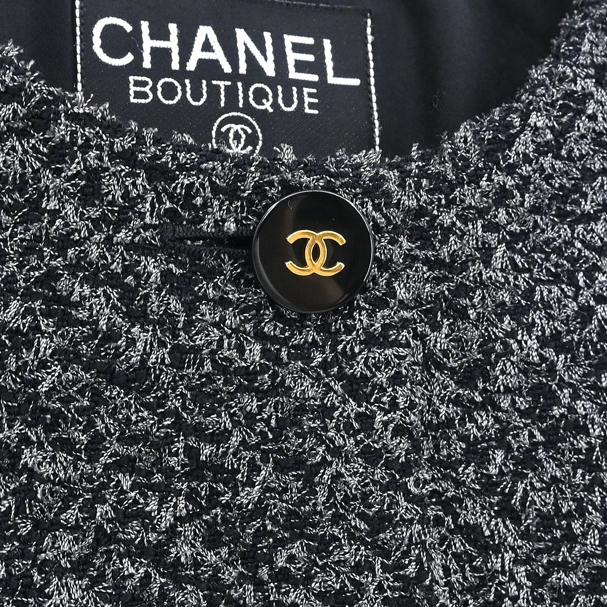 Chanel 1994 Collarless Jacket Gray #36