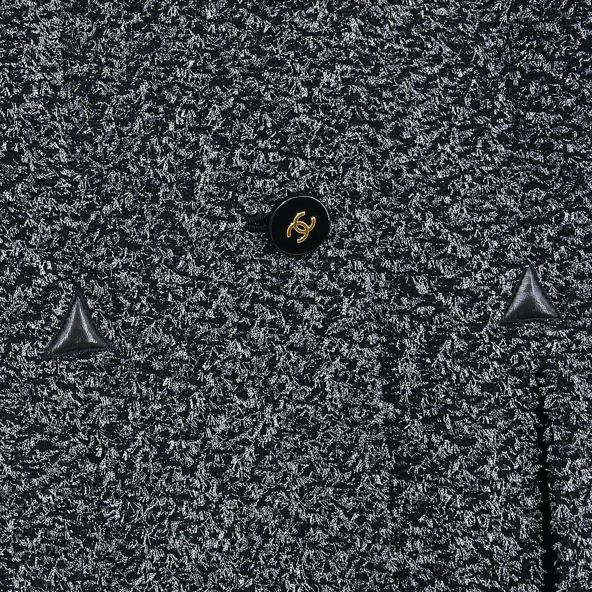 Chanel 1994 Collarless Jacket Gray #36