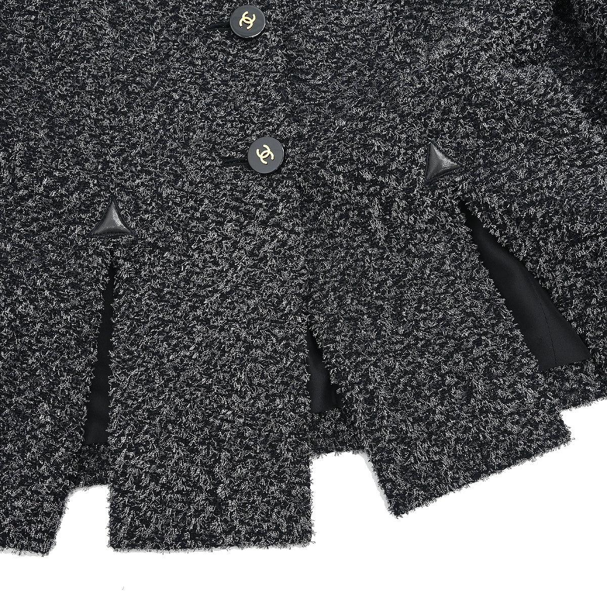 Chanel 1994 Collarless Jacket Gray #36