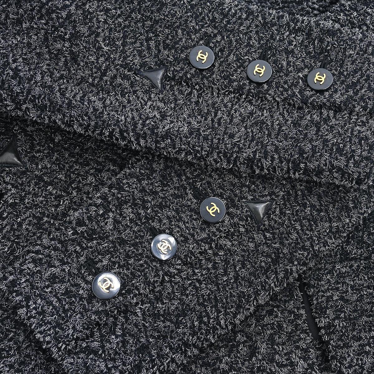Chanel 1994 Collarless Jacket Gray #36