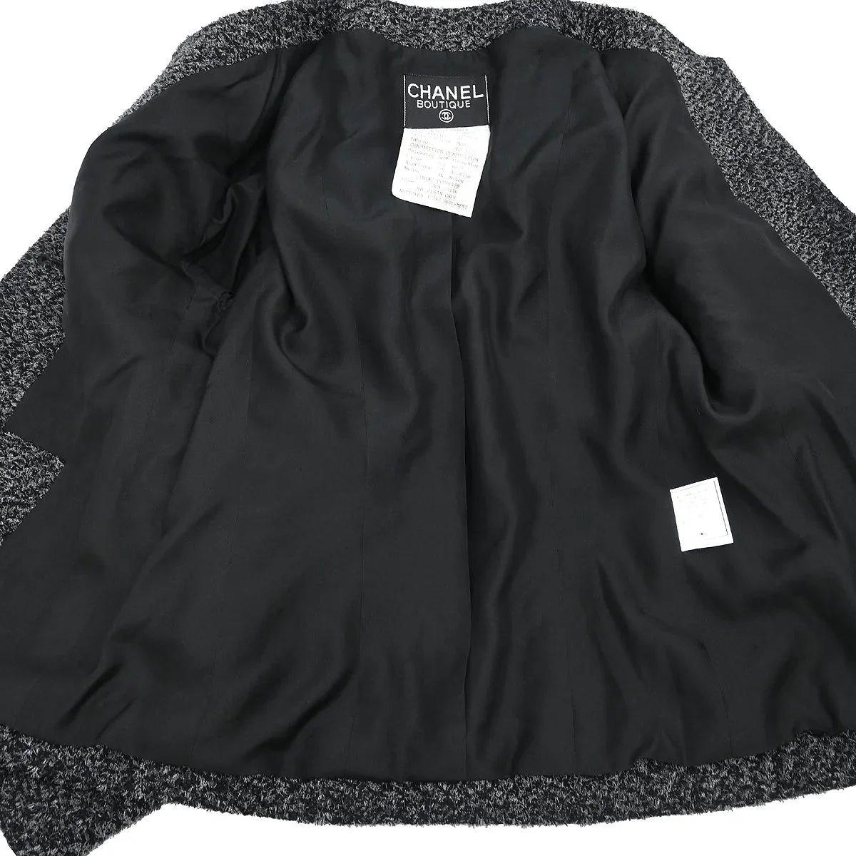 Chanel 1994 Collarless Jacket Gray #36