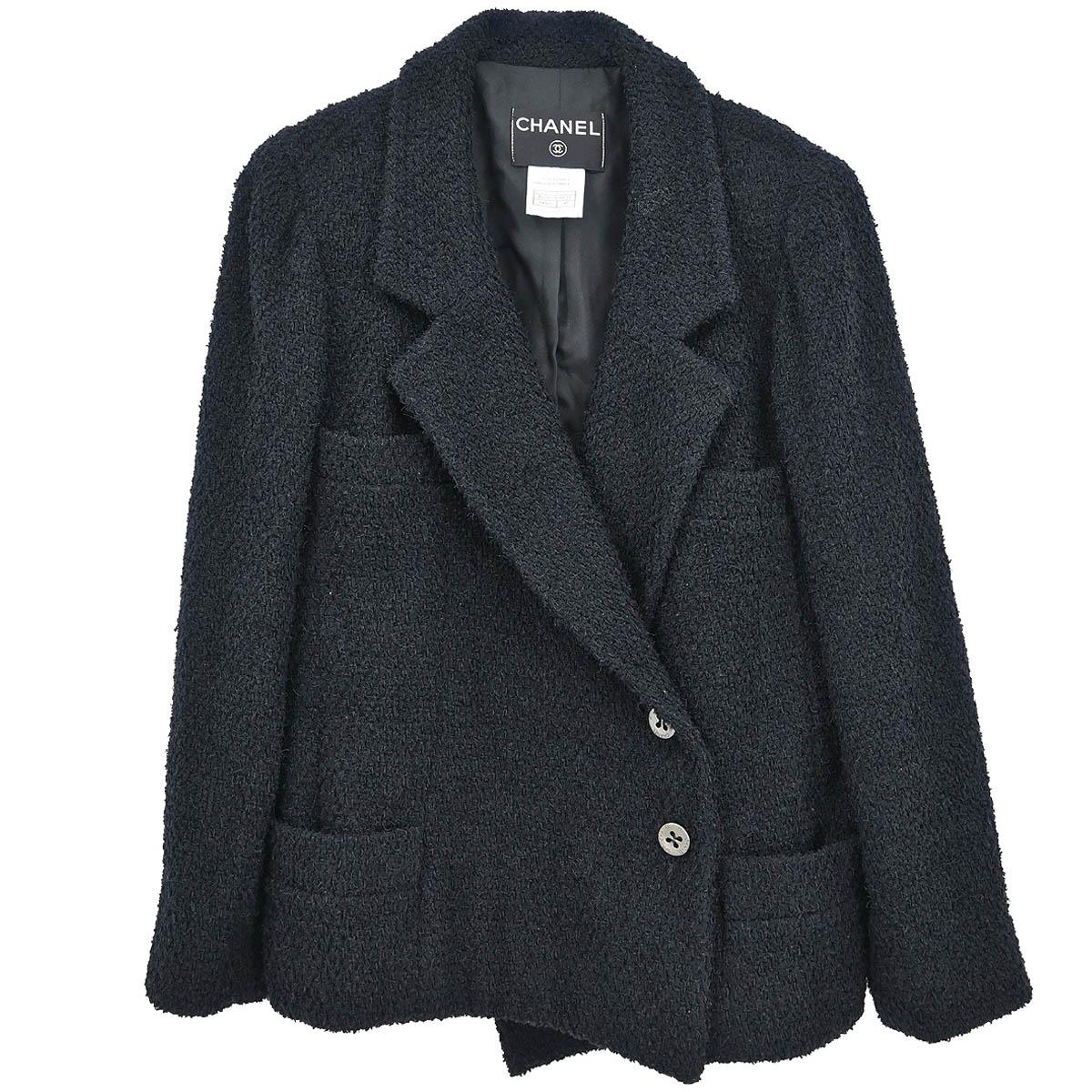 Chanel 2000 Double Breasted Jacket Black #42