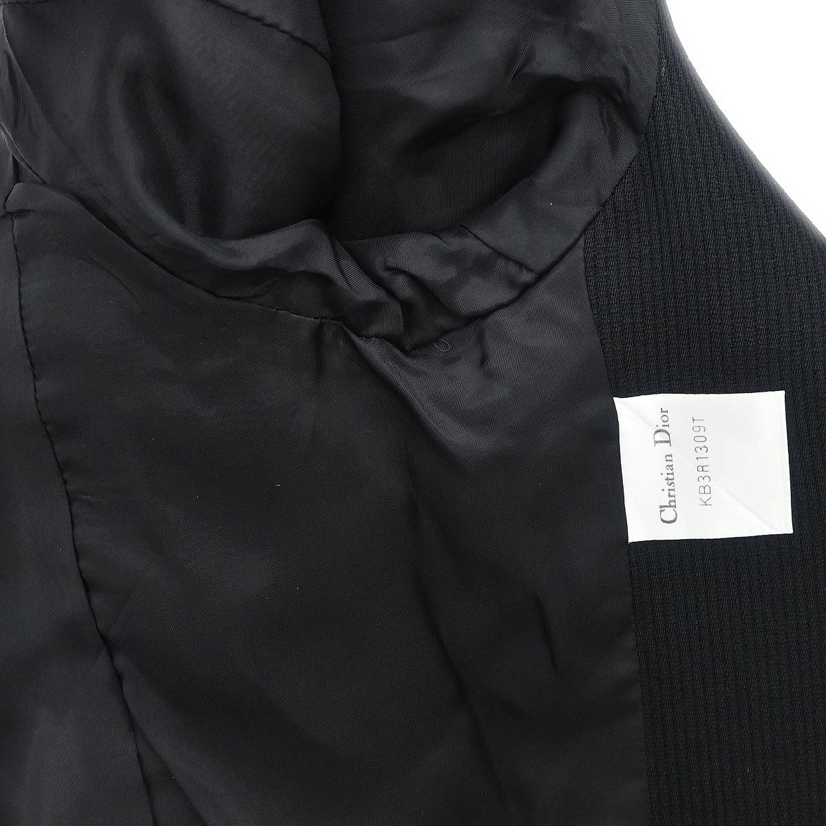 Christian Dior Collarless Jacket Black