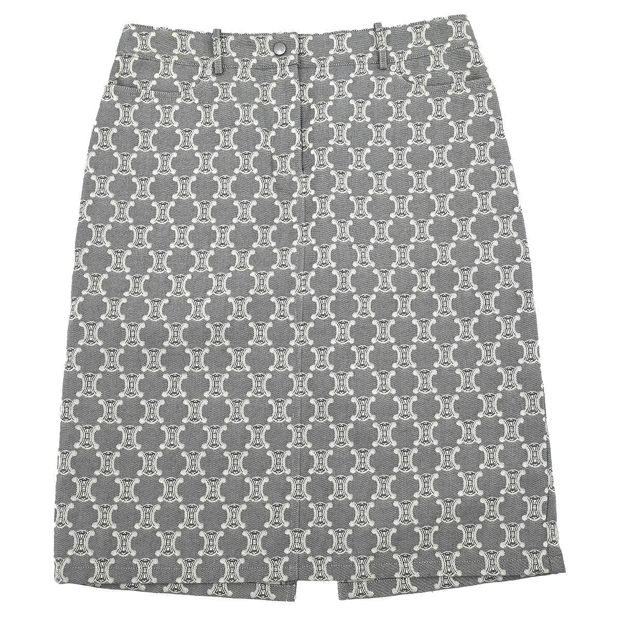 Celine Skirt Macadam Denim Gray #42