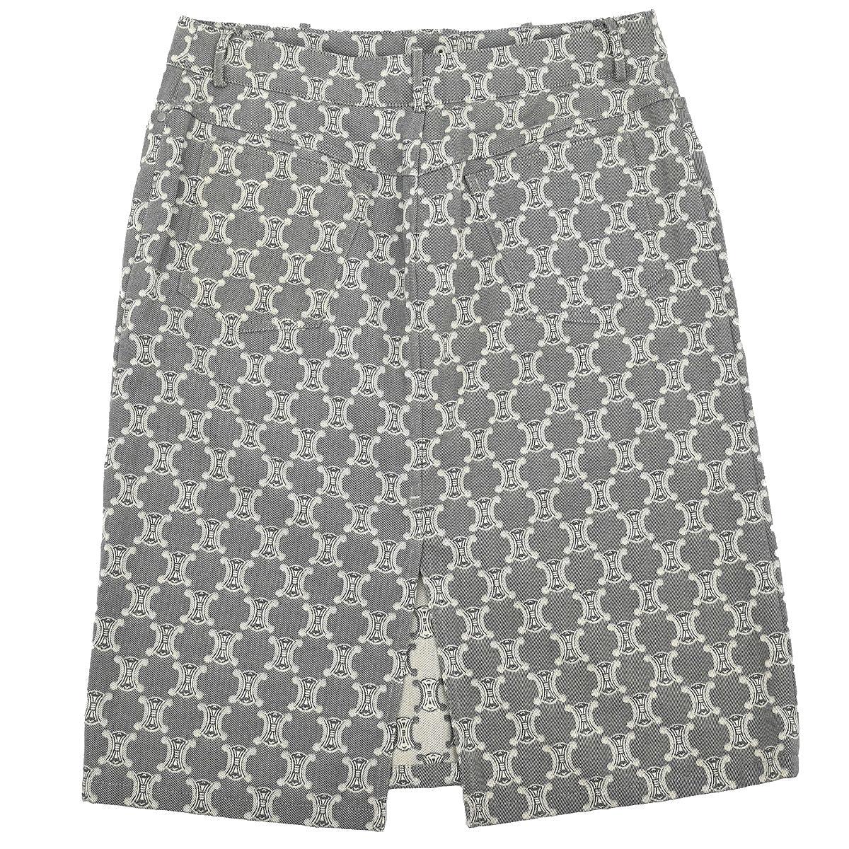 Celine Skirt Macadam Denim Gray #42