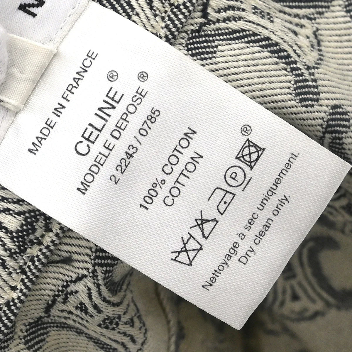 Celine Skirt Macadam Denim Gray #42
