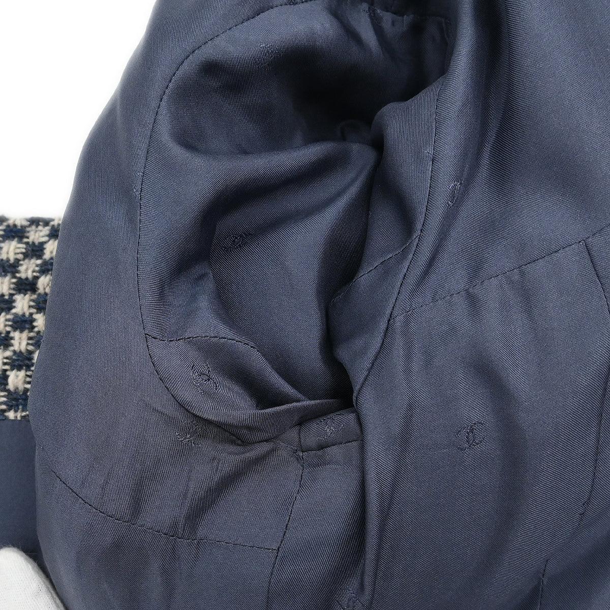 Chanel 1995 Single Breasted Jacket Navy #40