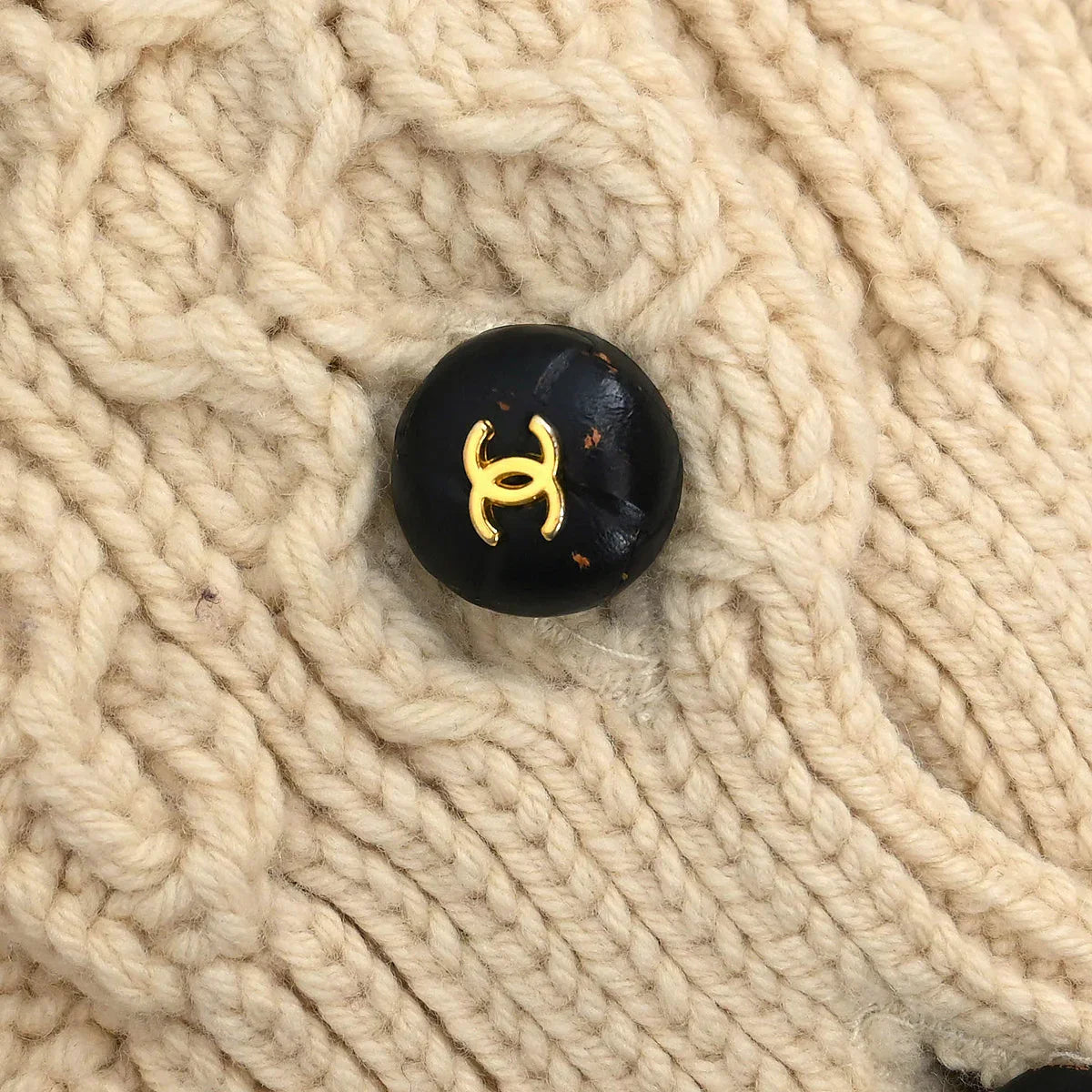 Chanel Cardigan Fisherman Sweater White