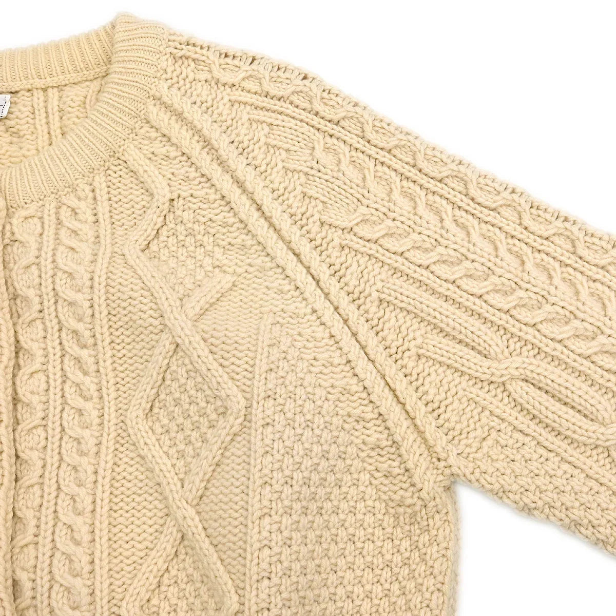 Chanel Cardigan Fisherman Sweater White
