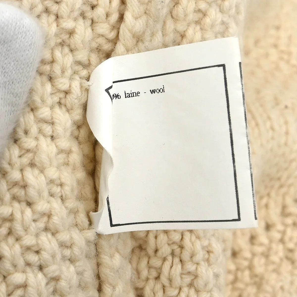 Chanel Cardigan Fisherman Sweater White