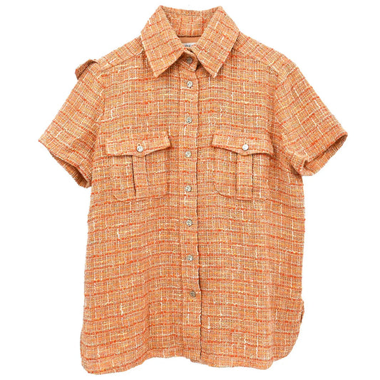Chanel 2006 Sport Line Single Breasted Short Sleeve Jacket Orange #42