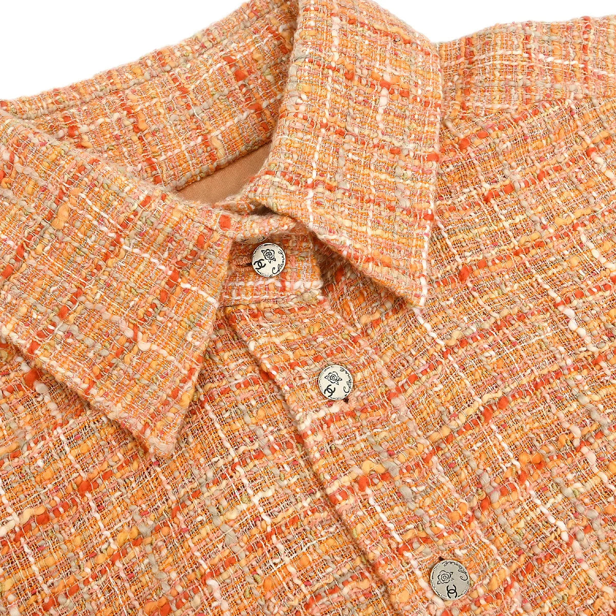 Chanel 2006 Sport Line Single Breasted Short Sleeve Jacket Orange #42