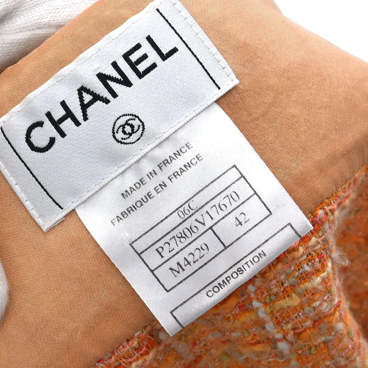 Chanel 2006 Sport Line Single Breasted Short Sleeve Jacket Orange #42