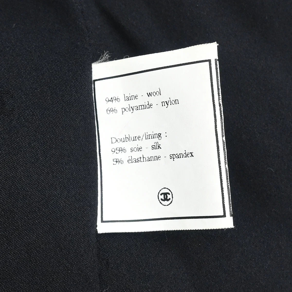 Chanel 1994 Single Breasted Collarless Jacket Black #40